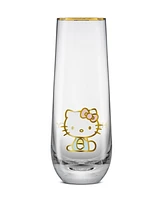 JoyJolt Hello Kitty Stay Gold Stemless Flutes, Set of 4