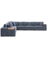 Nycolle -Pc. Modular Fabric L-Shape Sectional