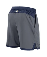 Nike Men's Gray Milwaukee Brewers Authentic Collection Flex Vent Performance Shorts