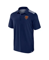 Fanatics Men's Navy Chicago Bears Long Shot Polo Shirt