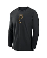 Nike Men's Black Pittsburgh Pirates Authentic Collection Player Performance Pullover Sweatshirt