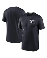 Nike Men's Navy Minnesota Twins Authentic Collection Early Work Tri-Blend Performance T-Shirt