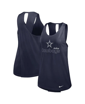 Nike Women's Navy Dallas Cowboys Performance Tank Top