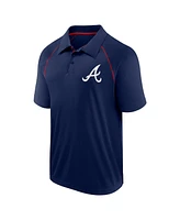 Fanatics Men's Navy Atlanta Braves Strong Alone Raglan Polo