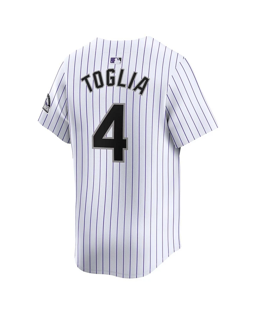 Nike Men's Michael Toglia White Colorado Rockies Home Limited Player Jersey