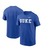 Nike Men's Royal Duke Blue Devils Primetime Evergreen Wordmark T-Shirt