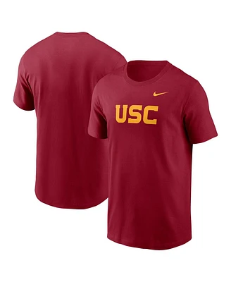 Nike Men's Cardinal Usc Trojans Primetime Evergreen Wordmark T-Shirt