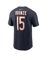 Nike Men's Rome Odunze Navy Chicago Bears 2024 Nfl Draft First Round Pick Name Number T-Shirt