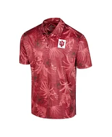 Colosseum Men's Crimson Indiana Hoosiers Big Tall Palms Polo