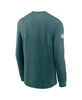 Nike Men's Midnight Green Philadelphia Eagles Sideline Performance Long Sleeve T-Shirt