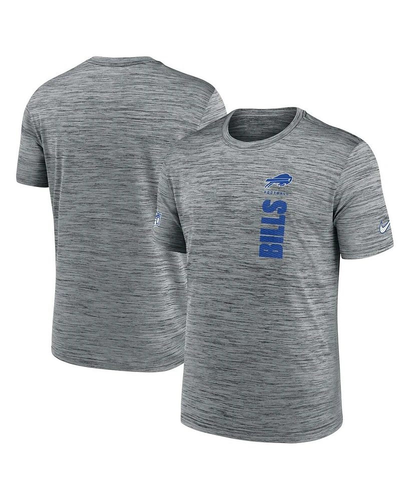 Nike Men's Gray Buffalo Bills 2024 Sideline Velocity Performance T-Shirt