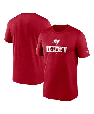 Nike Men's Red Tampa Bay Buccaneers Sideline Legend Performance T-Shirt