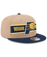 New Era Men's Tan/Navy Indiana Pacers 2024 Nba Draft 9FIFTY Snapback Hat