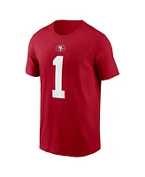 Nike Men's Deebo Samuel Sr Scarlet San Francisco 49ers Player Name Number T-Shirt