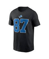 Nike Men's Sam LaPorta Black Detroit Lions Name Number T-Shirt