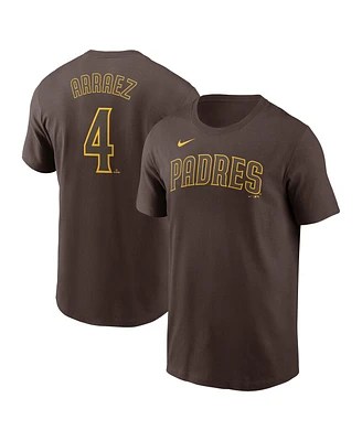 Nike Men's Luis Arraez Brown San Diego Padres Fuse Name Number T-Shirt