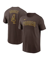 Nike Men's Luis Arraez Brown San Diego Padres Fuse Name Number T-Shirt