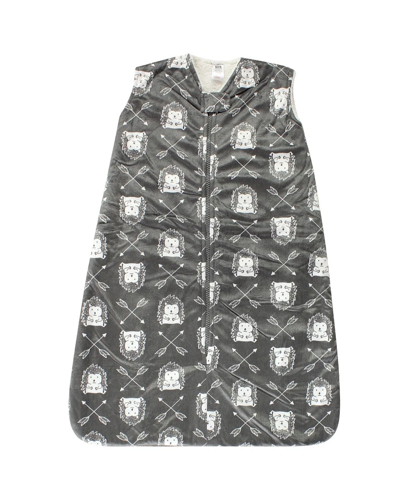 Hudson Baby Boys Unisex Luxurious Mink & Sherpa Comfort Cocoon