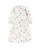 Hudson Baby Baby Girls Hudson Premium Quilted Long Sleeve Sleeping Bag and Wearable Blanket