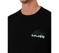 Lacoste Men's Large Croc Thermal Waffle Sleep Shirt