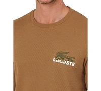 Lacoste Men's Large Croc Thermal Waffle Sleep Shirt