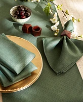 Design Imports Tonal Lattice Print Outdoor Napkin Set of 6