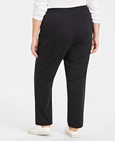 Style & Co Women's Mid Rise Drawstring-Waist Fleece Pant, Xs-4X, Created for Macy's