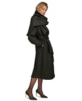 Donna Karan New York Women's Belted Scarf-Wrap Coat