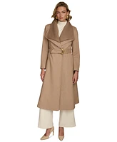 Donna Karan New York Women's Belted Wing-Collar Coat