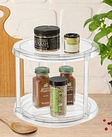 Oggi Two Tier 9.75" Lazy Susan Rotating Organizer