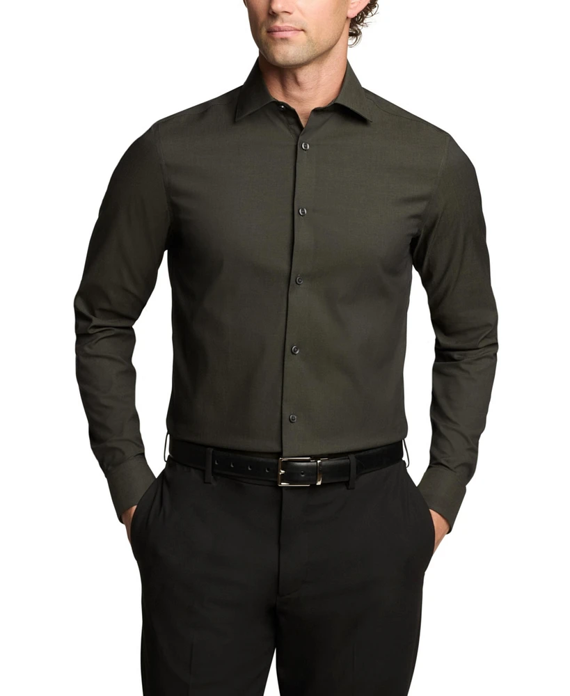 Calvin Klein Steel Men's Slim Fit Pincord Dress Shirt