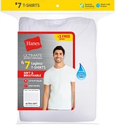 Hanes Ultimate ComfortSoft Men's Crewneck Undershirt, 6+1 Bonus Pack