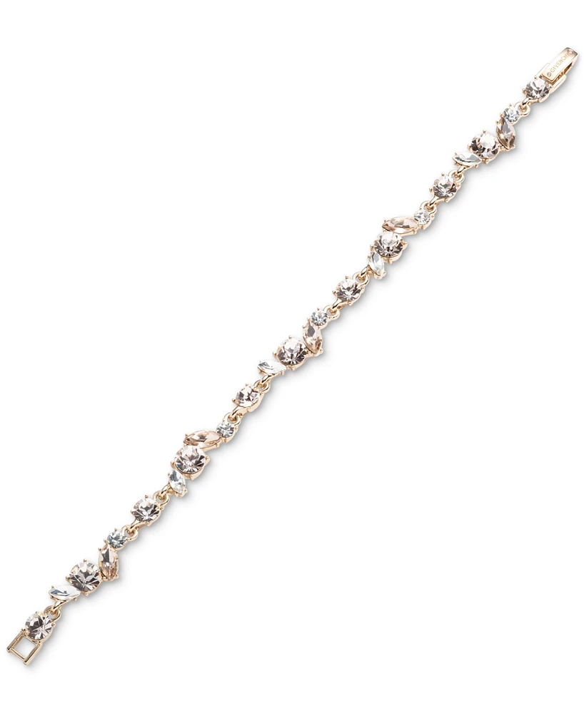 Givenchy Mixed-Cut Crystal Cluster Flex Bracelet