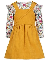 Blueberi Boulevard Little Girls Top, Corduroy Dress and Crossbody Bag Set