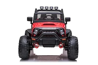 Streamdale Furniture Jeep Double Drive Children Ride- On Car With 40Wx2 12V7Ahx1 Battery, Parent Remote Control