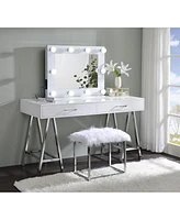 Streamdale Furniture Avery Accent Mirror, White Finish