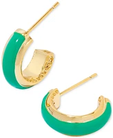 Kendra Scott Gold-Tone Ainsley Small Huggie Hoop Earrings, 0.59"