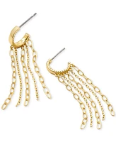 Kendra Scott Gold-Tone Multi Strand Chain Dangle Hoop Earrings