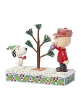 Jim Shore Peanuts Charlie Brown Snoopy with Tree