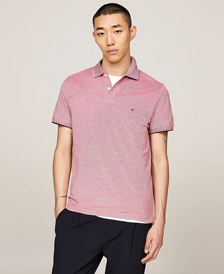 Tommy Hilfiger Men's Slim-Fit Mouline Oxford Polo Shirt