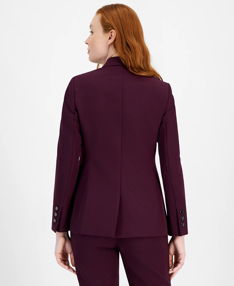 Anne Klein Women's Triple-Pocket Collared Jacket