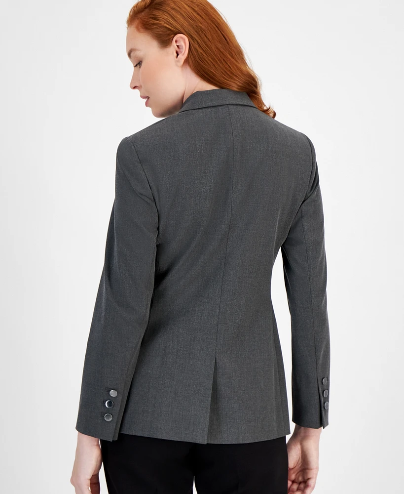 Anne Klein Women's Notched Collar One-Button Blazer