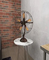 Rosemary Lane 15" Metal Fan Shape 5 Light Accent Lamp