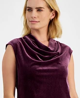 Ak Anne Klein Petite Sleeveless Cowlneck Shell Top
