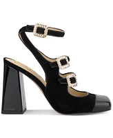 Jessica Simpson Women's Lymen Strappy Embellished Buckle Pumps