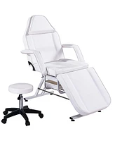 Simplie Fun Massage Salon Tattoo Chair with Two Trays Esthetician Bed with Hydraulic Stool, Multi-Purpose 3