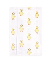 Hudson Baby Unisex Baby Cotton Flannel Burp Cloths and Receiving Blankets, 14-Piece, Duck, One Size