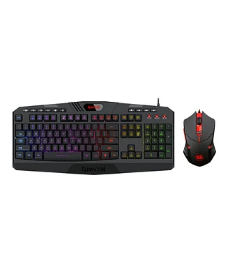 Redragon Gaming Essentials S101-3 Wired Gaming Keyboard and Optical Mouse Bundle with Rgb Backlighting