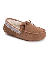 Muk Luks Women's Jane Moccasin, Caramel, 7