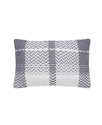 C&F Home 14" x 22" Sim Wave Slate Pillow